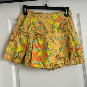 Tory Burch EUC Women’s Blossom Floral Poplin Skirt Sz 0